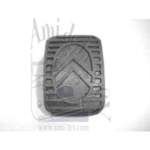 Garniture de pédale rectangulaire 2cv avec double chevrons comme à l'origine