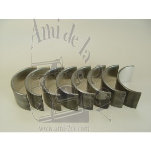 Jeu de demi coussinets de bielle pour les 4 bielles 1.25 Traction 11cv