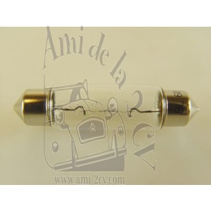 Ampoule navette 6V 10W feu arrière Traction 11 et 15CV