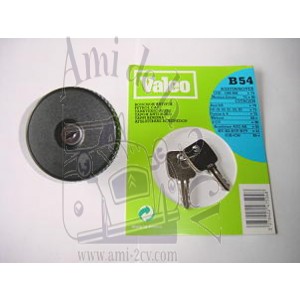 Bouchon de réservoir antivol, avec clé, 2 CV, Dyane Méhari, Acadiane, Ami.