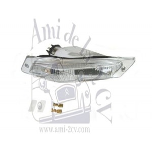Clignotant avant droit complet transparent  DS depuis 68