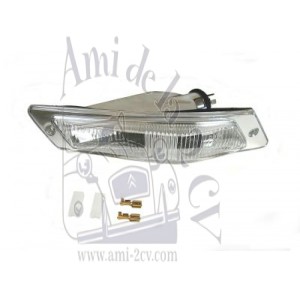 Clignotant avant gauche complet transparent  DS depuis 68