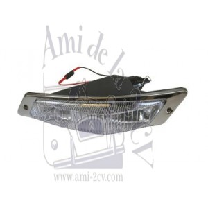 Clignotant avant gauche complet entourage inox DS depuis 1968 