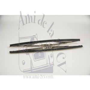 Paire de raclettes d'essuie glace inox ID et DSa