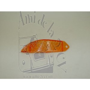 Cabochon de clignotant orange gauche DS depuis 1968