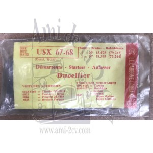 Jeu de charbons de dynamo Ducellier USX 67-68 DS et ID 19